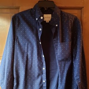 American Eagle Blue Casual Button Down